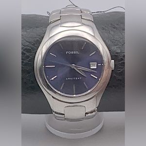 Fossil ARKITEKT Blue Dial Stainless Steel Men’s Quartz Watch FS2906
